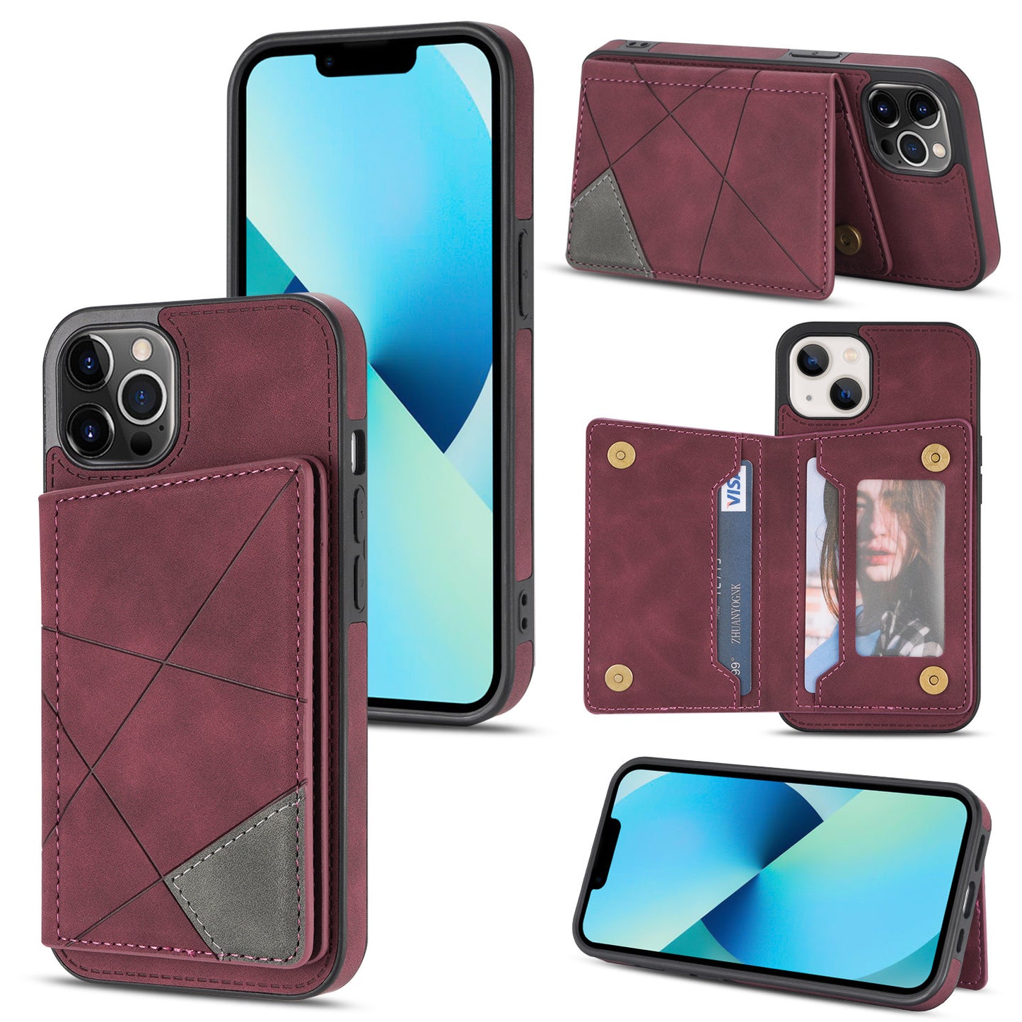 Card Mobile Protective Case Mobile Phone Leather