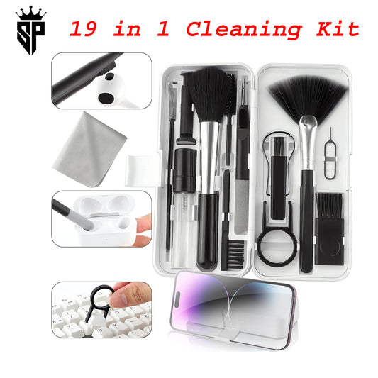 SP Dealz 19-in-1 Cleaning Kit for Phones, Camera, Gaming Keyboards, Laptops and Earbuds