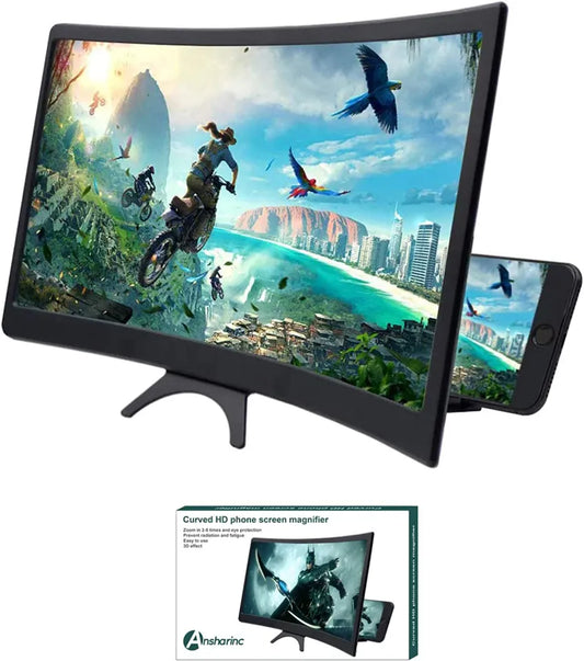 Upto 12 inch Mobile Phone Video Amplifier Enlarged Screen Magnifier Mobile Phone Screen Magnifier Eyes Protection 3D