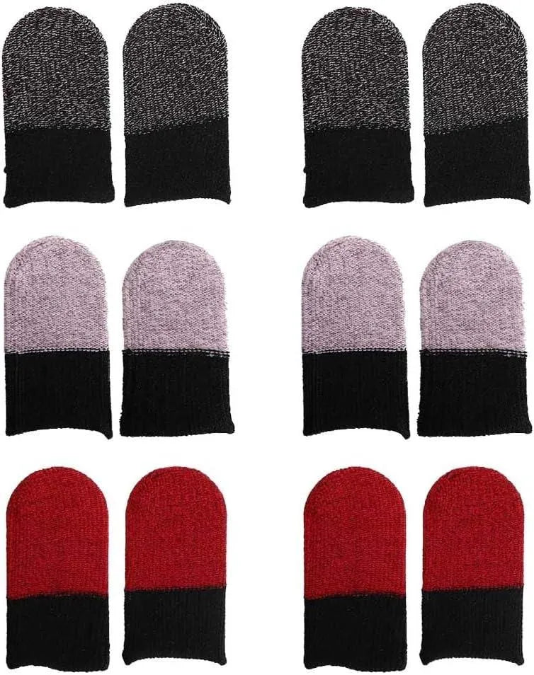 New 5 Pairs Random Color Gaming Thumb Gloves Mobile Gaming Finger Sleeves | Anti-Sweat Touch Screen Gloves | PUBG & Free Fire Finger Cover