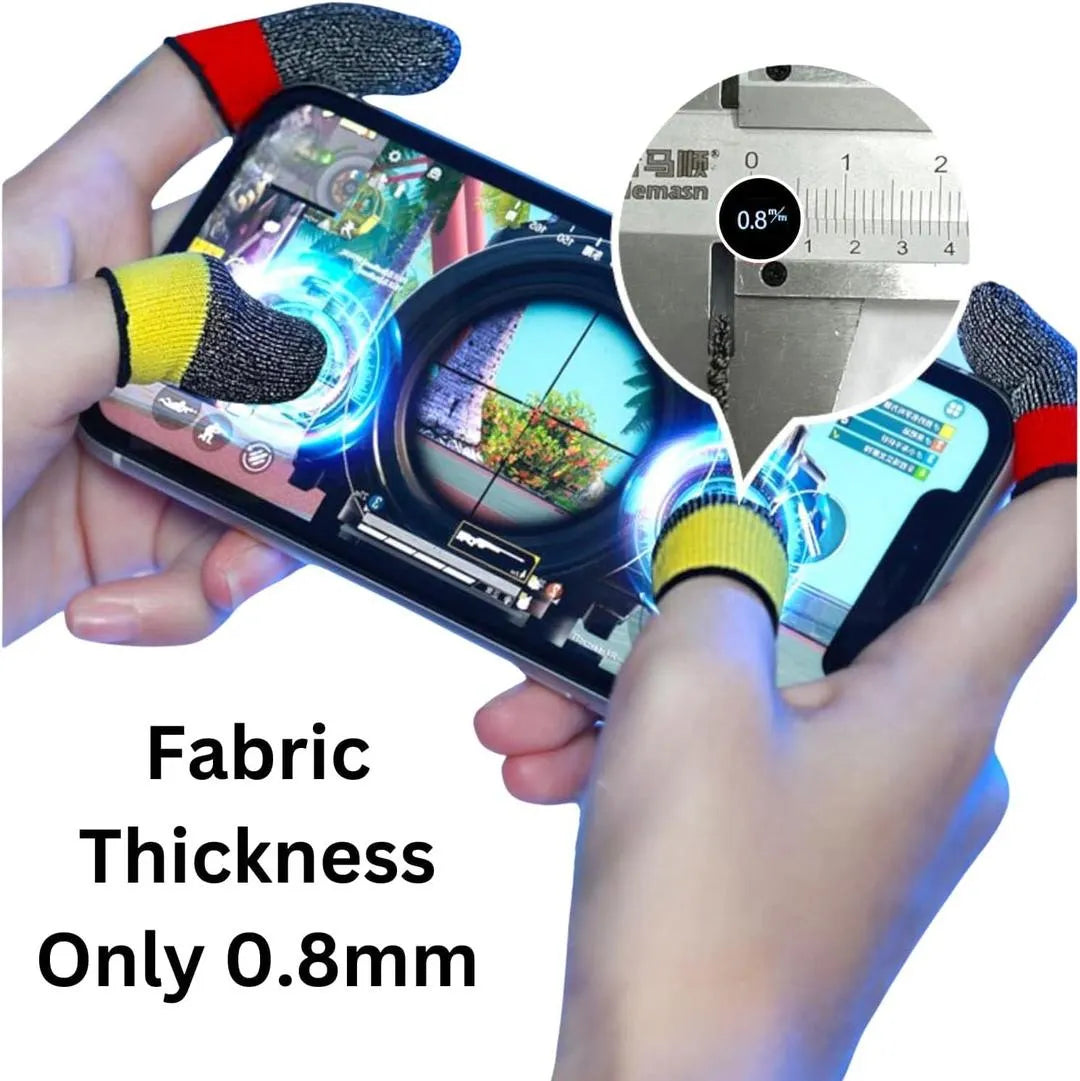New 5 Pairs Random Color Gaming Thumb Gloves Mobile Gaming Finger Sleeves | Anti-Sweat Touch Screen Gloves | PUBG & Free Fire Finger Cover