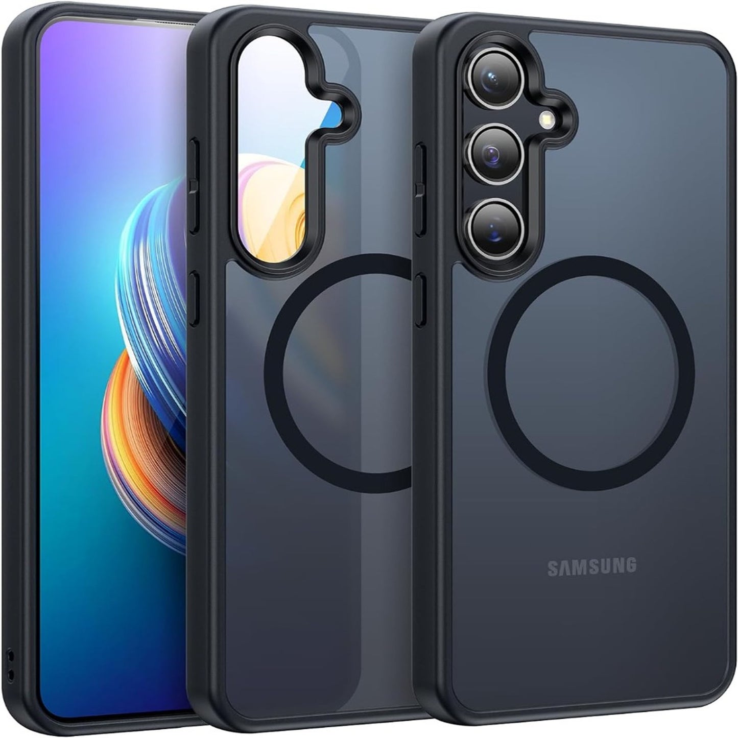 Luxury Magnetic For Magsafe Phone Case For Samsung Galaxy A16 Transparent Shockproof hardcase