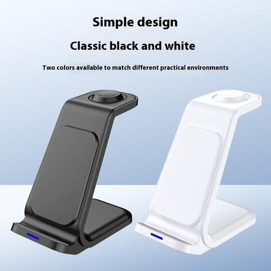 Multifunctional Three-in-one Wireless Charger Electrical Appliance Stand Desktop Vertical 15W Fast Charge Wireless Charger
