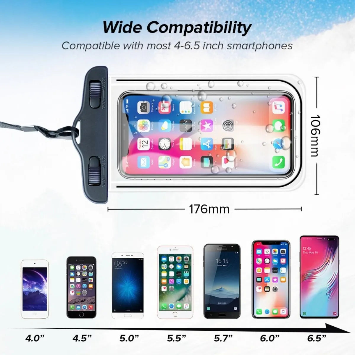 Waterproof Mobile Cover Case for All IOS and Android